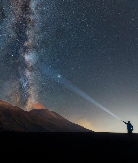 Ascension Etna Téléphérique Crépuscule